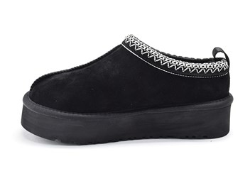 UGG Tazz Slippers Black - черные тапочки-угги Тазз