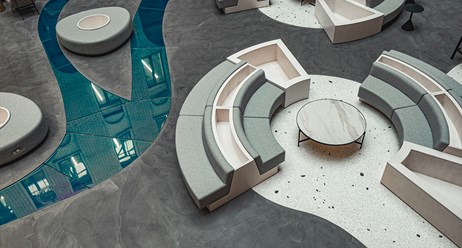 Наливной пол в open-space