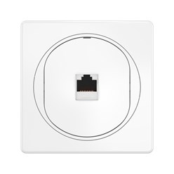 Встраиваемая компьютерная розетка CADUCEUS ALING EON с модулем Keystone RJ45 8P8C, cat.6, FTP