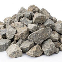 Крупный гранитный щебень фракции 70-150 мм для габионов, ландшафтного дизайна, укрепления берегов, декоративных работ. Доставка по Санкт-Петербургу и области.