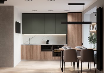Project "Perfection" - дизайн двухкомнатной квартиры 53 м2 в Хабаровске. Студия дизайна интерьеров INGAIN