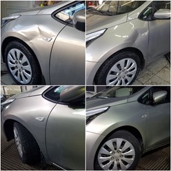 Ремонт повреждения на крыле