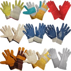 Рабочие перчатки и рукавицы.
