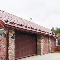 Бревенчатые снегозадержатели