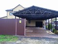 Двухскатный навес из профнастила 6х15 м