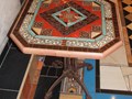 Стол с декоративной столешницей из мозаики брекча.