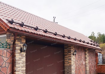 Бревенчатые снегозадержатели