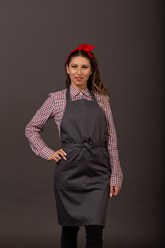 Фартук с грудкой.
Цвет: серый
Состав: 35% х/б и 65% п/э
Размер: S, M, L, XL, 2XL.
Способ брендирования: вышивка, термоперенос.