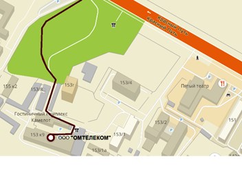 ОМТЕЛЕКОМ Как нас найти пешком?