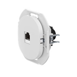 Розетка скрытой установки компьютерная CADUCEUS ALING EON с модулем Keystone RJ45 8P8C, cat.6A, FTP, механизм