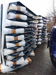 Порошковая покраска опор освещения после горячего цинкования