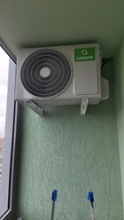 Монтаж сплит-системы Lessar в два этапа с покраской внутреннего блока в ЖК "Семь ключей "