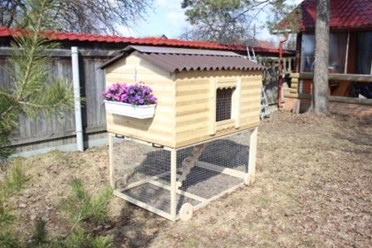 Пятиместный курятник. Передвижной