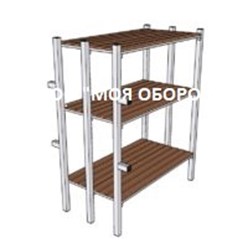 Унифицированные нары металлические трехъярусные двухсторонние сборно-разборные для защитных сооружений гражданской обороны Тип«VIII» серия В-952.00.00.000 (ТУ 31.09.11-007-32388394-2018).