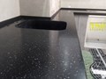 Staron PE814 Pebble Ebony - столешница с мойкой из искусственного камня