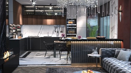 Project "Supreme" - дизайн апартаментов 100 м2 в Хабаровске. Студия дизайна интерьеров INGAIN