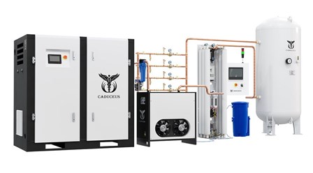 Винтовые безмасляные воздушные компрессорные станции с водяным впрыском CADUCEUS AIRCAD WS