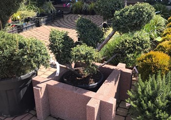 вазон Лего 80x80x35 на песке красный