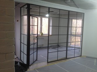 Алюминий Проведал коричневый. Перегородка.