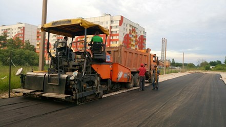 Благоустройство территории в Великом Новгороде, июль 2016