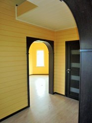 Внутренняя отделка дома из профилированного бруса в Чеховском районе.