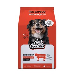 AmeAppetite сухой корм с говядиной для взрослых собак всех пород от 1 года