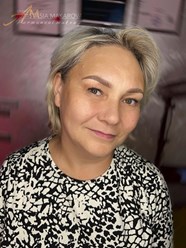 перманентный макияж бровей в технике пудровое напыление
