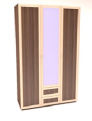 Шкаф трехдверный с зеркалом София
Технические характеристики:
1340х500х2200