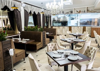 Ресторан на 100 посадочных мест, с открытой кухней