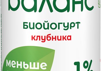 Bio Баланс биойогурт с клубникой и бифидобактериями