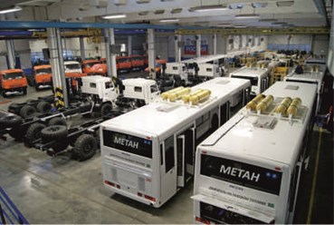 Переоборудование и замена дизельных двигателей автобусов для работы в газовом режиме (метан)