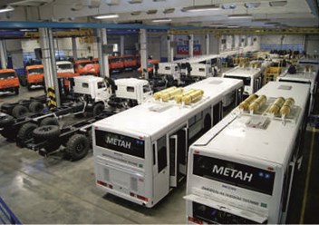 Переоборудование и замена дизельных двигателей автобусов для работы в газовом режиме (метан)