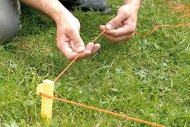 Разметка участка перед установкой забора