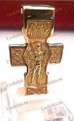 Крест с Архангелом Михаилом из золота 585 пробы. Модель из нашего каталога