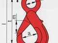 крюк цепной самозакрывающийся с проушиной