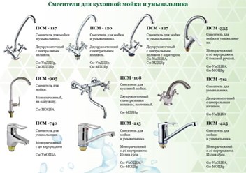 Смесители для кухни Профсан ПСМ