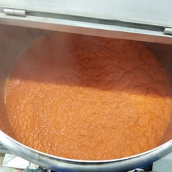 Из свежего сырья, выращенного на собственных полях, изготавливаем пюре моркови, яблока, земляники, тыквы