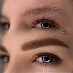 Пудровое напыление перманентный макияж бровей