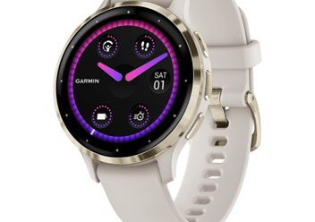 Умные часы Garmin Venu 3S цвета слоновой кости с золотистым безелем