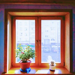 Деревянное окно из сосны