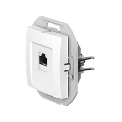 Розетка скрытой установки CADUCEUS ALING PRESTIGE компьютерная с модулем Keystone RJ45 8P8C, cat.6, UTP, механизм