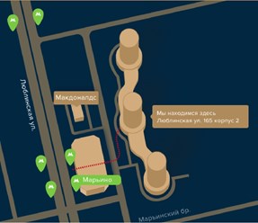 Наглядное расположение Офиса "Марьино"