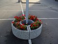 Уличный бетонный вазон для цветов Трансформер круг