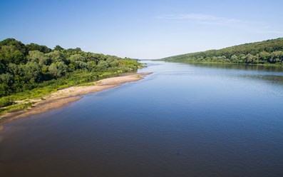 река Ока 500 м