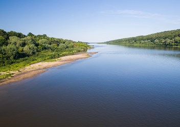 река Ока 500 м