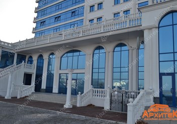 Апартаменты на мысе Хрустальный в Севастополе. Фасадный декор ТМ АРХИТЕК