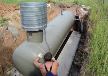 Монтаж газгольдера