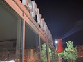 Крышная конструкция на металлическом каркасе.