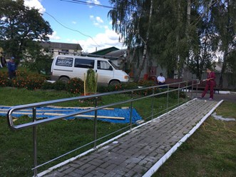 Пандус из нержавеющей стали