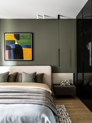 Дизайн интерьера гостевой спальни  в трехкомнатной квартире